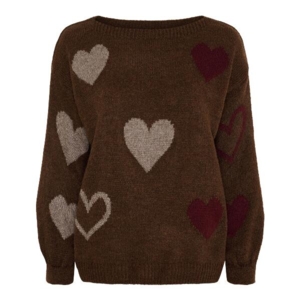 Brun strikbluse fra Marta du chateau