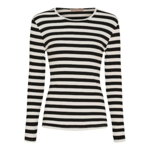 Sort/hvid stribet  Marta T-shirt