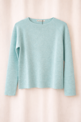 Mansted bluse i støvet mint