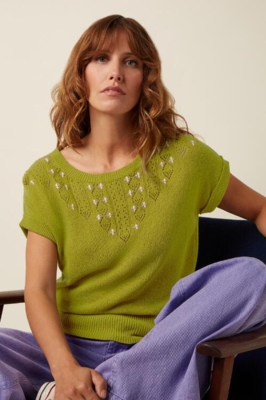 Støvet olivengrøn King Louie bluse