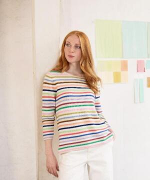 Stribet Manstedbluse