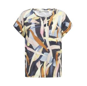 Bluse med gråt print fra Mansted