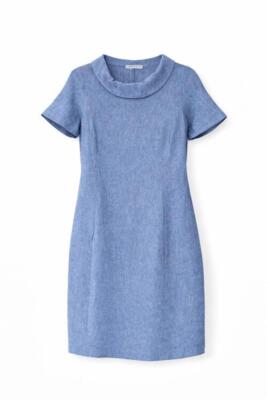 Denimblå GR Nature hørkjole