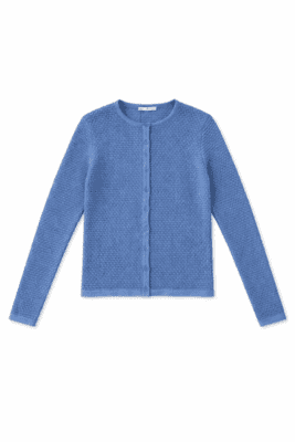 Mansted cardigan i klar blå