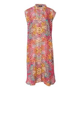 PHJ kjole med abrikosfarvet print