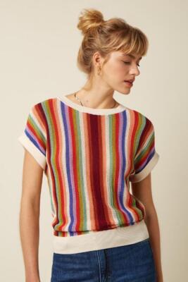 King Louie bluse med striber