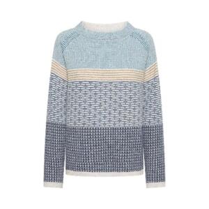 Mansted bluse i lys blå merino