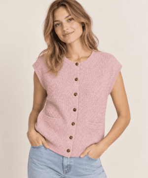 Rosa strikvest fra Mansted