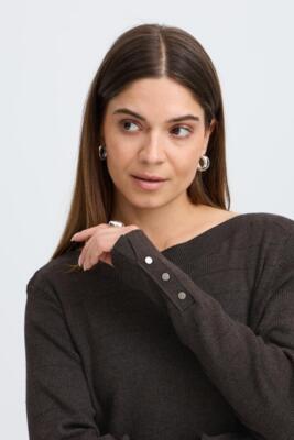 Mørkebrun Pulzjeans bluse