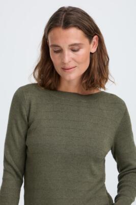 Pulzjeans bluse i støvet grøn