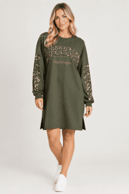 Grøn Marta du chateau sweatshirtkjole